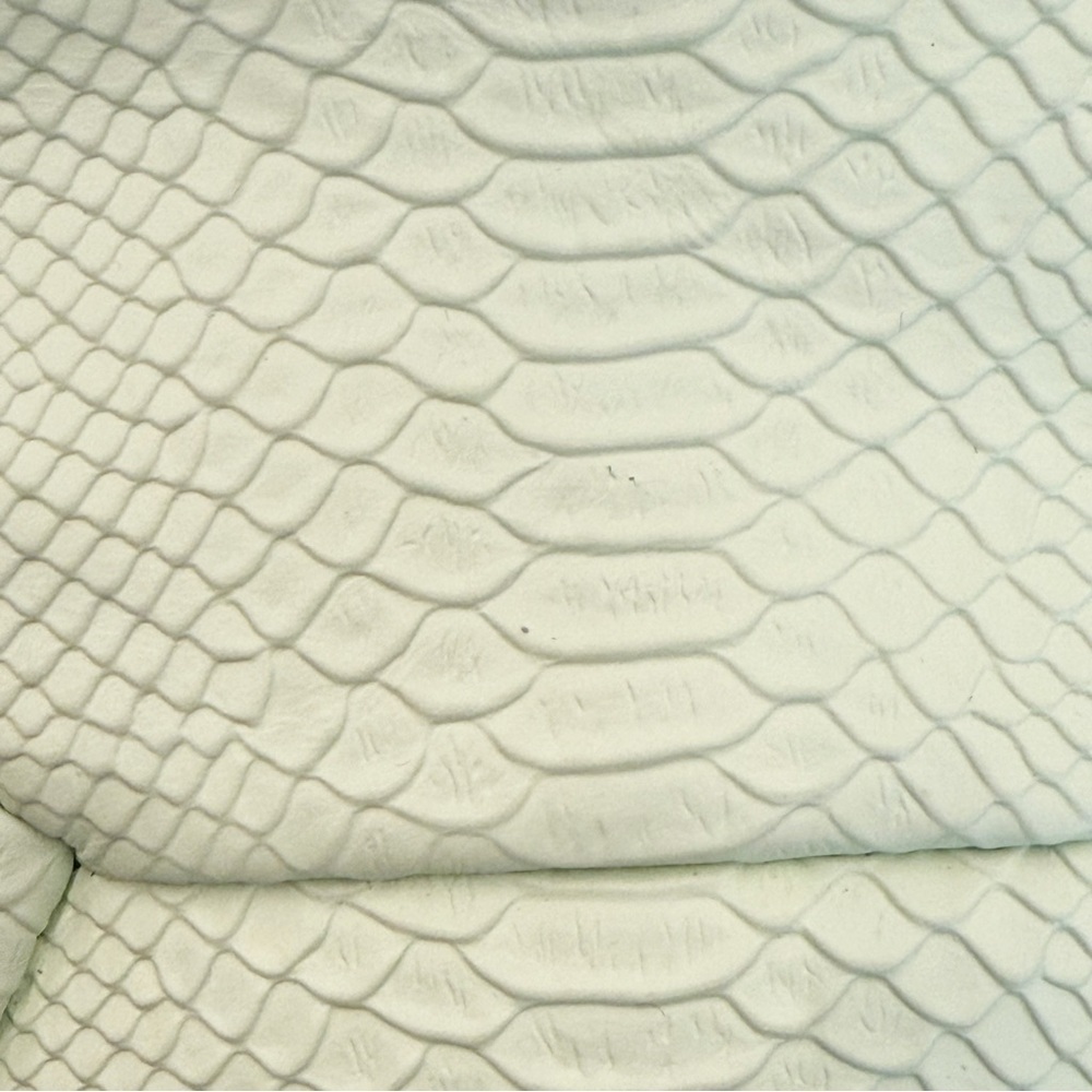 NWT Ampersand as Apostrophe Leather Python Textured Clutch Bag in Mint Green - Picture 10 of 11